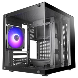 mars-gaming Mars Gaming Mc-cube (mATX, Mini-ITX), PC Gehäuse, Schwarz