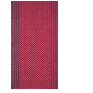 WESTCRAFT Hochwertige Grubentücher - Grubentuch Halbleinen 50 x 100 cm kariert, Verschiedene Designs Geschirrtücher, Küchentücher, Geschirr-Handtuch 51 Prozent Leinen 49 Prozent Baumwolle (Schwarz)