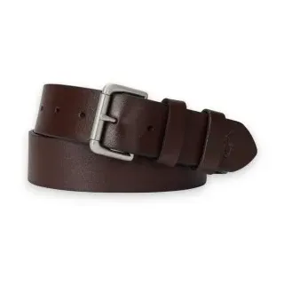 Polo Ralph Lauren für Herren. 405899989001 Ledergürtel mit brauner Rollschnalle (32), Lässig, Klassisch