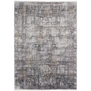 Musterring Sinfonia Webteppich 160 x 230 cm Grau/Gold