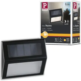 Paulmann Wegeleuchte Kunststoff 13,7 cm Solar IP44 inkl. Dämmerungssensor anthrazit