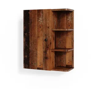 Vicco Badschrank Fynn, Eiche rustikal, 47.2 x 59.2 cm,
