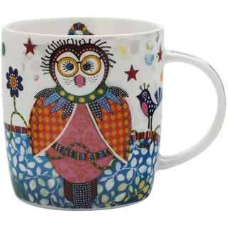 Maxwell & Williams DI0095 Smile Style Becher Boobook, aus Porzellan, Mehrfarbig, 400 ml, in Geschenkbox