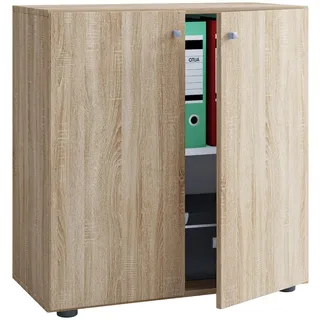 VCM Lona Aktenschrank 70 x 40 x 74 cm braun