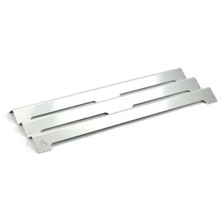 Grillrost.com Das Original Grillrost 154 cm x 37 cm Edelstahl Silber/Weiß