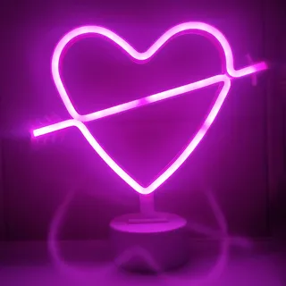 Party LED Neon Lampe Ananas Neonlight Batterie Neonlicht Wandbild Space Deko