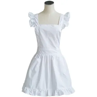 LilMents Petite Maid Rüschen Retro Schürze Küche Kochen Reinigung Dienstmädchen Kostüm