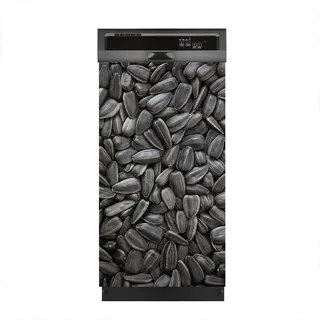 Magnete Dekorative 45x80 cm Küche Magnetmatte Spülmaschine - Schwarze Sonnenblumen kerne