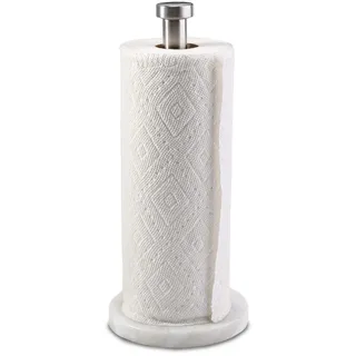 Küchenrollenhalter Stehend, Natürlicher Marmor Küchenpapierhalter φ15x32cm