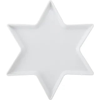 Mikasa Chalk Servierteller aus Porzellan, Sternform, 30 x 18 x 2,5 cm, verpackt