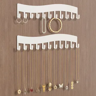 Josmimic Halskettenhalter, Wand-Organizer (weiß)