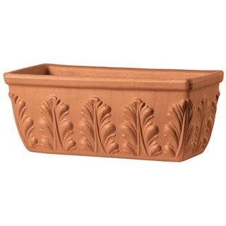 Blumenkasten 52 cm Terracotta Terrakotta Balkonkasten Blumentopf Pflanzkasten