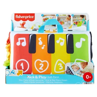 Fisher-Price Musikspielzeug für Babys, Kick & Play Soft Piano für das Spielen in Bauchlage mit Lichtern und Musik für Babys und Kleinkinder