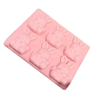 Generisch 2 Stück Osterhasen Silikonform für Eiswürfel & Schokolade | Süße HasenBackform für DessertGelee & Pralinen | BPA-freie Antihaft-Form für Ostern Party & DIY Geschenke | Lebensmittelecht