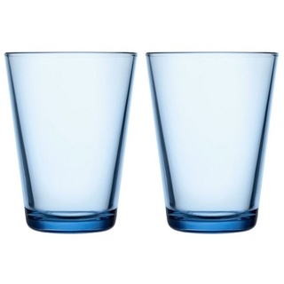 IITTALA Glas Kartio Aqua 400 ml, Glas blau