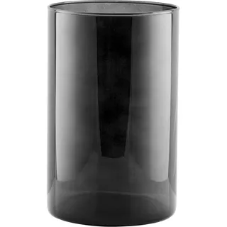 Trend For Home Glasvase Rund Hoch 21.5 cm Bunte Bodenvase Groß Zylinder Blumenvase Rauchglas Vase für Pampasgras Schwarze Vase Groß Deko Hochzeit Kerzenständer, 2800 ml, Ø 13.5 cm, Fleur Smoky