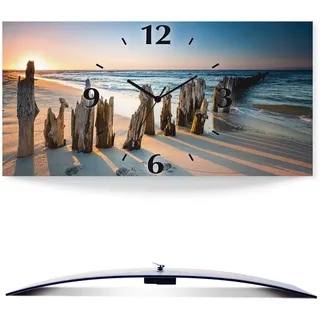 ARTland Sonnenuntergang Strand Wellenbrecher 50,0 cm U1UI braun