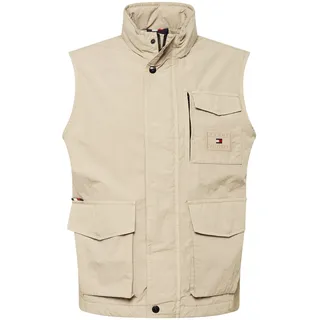 TOMMY HILFIGER Weste hellbeige / navy / rot / weiß XXXL