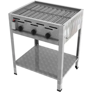 ChattenGlut Gasbräter 3-flammig 650 x 530 x 800 cm Edelstahl inkl. Rost