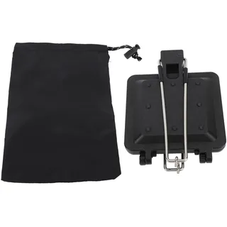 Tnfeeon Maker Panini Maker, Doppelseitiger faltbarer Toaster mit Antihaftbeschichtung zum Schnellgaren, Platzsparend für Camping Reisen Grillsaison, Robust