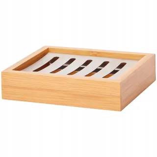 Seifenschale Aus Bambus Mit Edelstahleinsatz 13x10