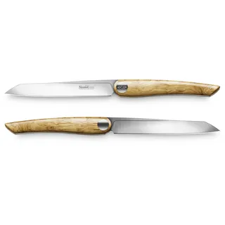 Nesmuk SOUL Steakmesser, 2er-Set Olivenholz