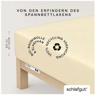 Baumwolle 90 x 190 - 100 x 220 cm yellow light