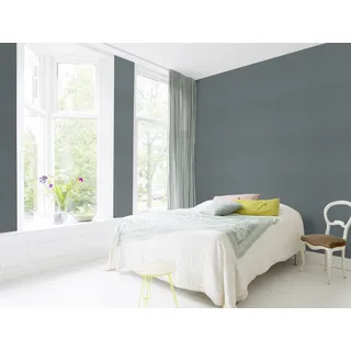 Rasch Textil Vliestapete Uni Sky Lounge 10,05 x 0,53 m 0 g Blau/Grau