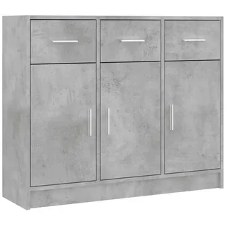 vidaXL Sideboard 91 x 75 x 28 cm Grau