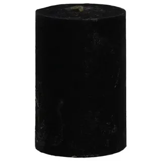 B&S Stumpenkerze Rustikkerze durchgefärbt schwarz 7,5 x Ø 5 cm schwarz