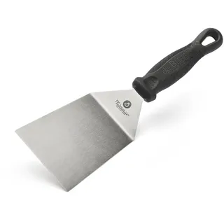 DE BUYER Palette, Edelstahl, Silber, 27.9 x 20.1 x 10.9 cm | Hergestellt in Frankreich, robuster Pfannenwender, zum Portionieren, Servieren und Abgießen, abgewinkelte Form des Griffs für