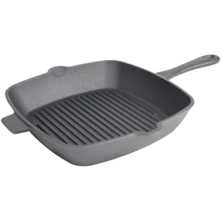SANTOS Grillpfanne 26 x 26 cm Gusseisen schwarz