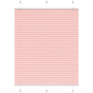 Owoxanthellate Plissee Rosa 110x150 cm Fensterrollo ohne Bohren Klemmfix verdunkelndes Plissee aus 100% Polyester mit Montage per Klemmträger für Wohn Schlaf und Kinderzimmer