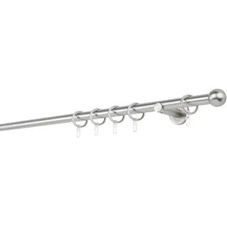 MYDECO Vorhangstange Ball 1-läufig Ø 20 mm 350 cm Edelstahl-Optik