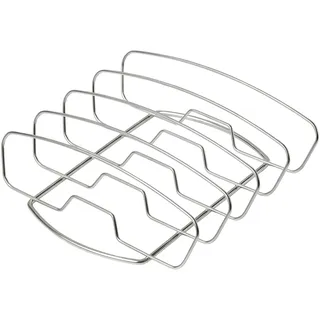 Char-Broil 140 569 - Körbe Kotelett-Rippchenhalter, Silber.