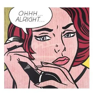 Lichtenstein, Roy - Ohhh...Alright..., 1964 - Kunstdruck Artprint - Grösse 28x35,5 cm