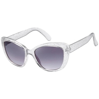 BEZLIT Eyewear Retrosonnenbrille Mädchen Kinder Sonnenbrille Cat-Eye Stil (1-St) mit durchsichtigen Bügel schwarz|weiß