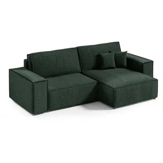 Petits-meubles Ecksofa, Grün, Holz, 3-Sitzer, 257x148 cm, Wohnzimmer, Sofas & Couches, Wohnlandschaften, Ecksofas