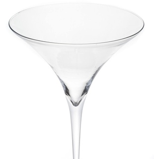 INNA-Glas Cocktailglas - Martini Glas Sacha auf Standfuß, Trichter - rund, klar, 70cm, Ø 29cm - XXL Glas - Riesen Glas
