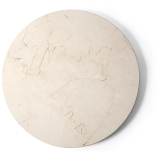 Audo - Tischplatte für Androgyne Beistelltisch Ø 42 cm, Marmor ivory