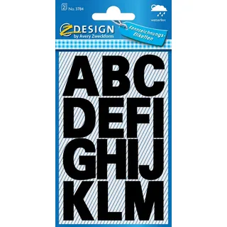 Avery Zweckform Buchstabenetiketten 3784 Schwarz 25 mm 30 Blatt