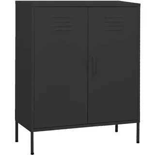 deluke KEVI Büroschrank 80 x 35 x 101,5 cm Anthrazit