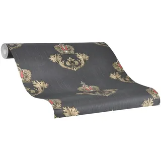 Glööckler Vliestapete 64 cm x 10 m schwarz/gold