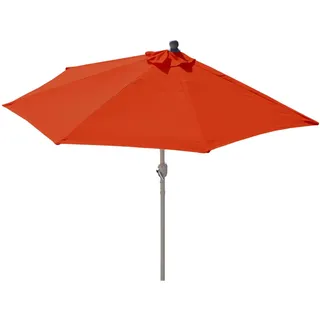 Mendler Parla 285 x 145 cm terracotta halbrund Gestell Alu ohne Ständer