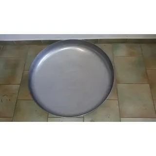 Czaja Edelstahl Klöpperboden Ø 80 cm aus rostfreiem Edelstahl, Feuerstelle, Feuerschale, Grill für Garten und Terrasse
