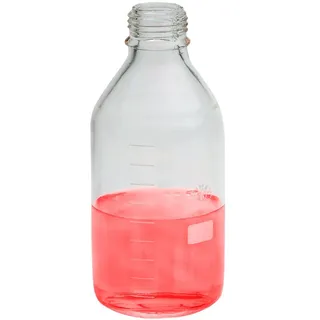 neoLab Laborflaschen ohne Kappe, ISO 4796 Boro-Glas 3.3 GL 45, 2000 ml Kapazität, Transparent, 10 Stück