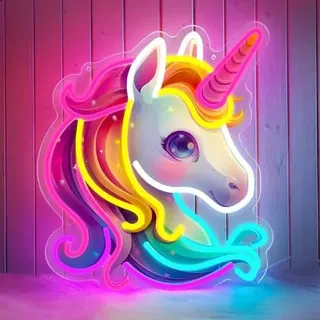 Ulalaza Neon Lichtschild LED Meerjungfrau Einhorn niedliche Nachtlichter Dekorative Marquee Zeichen Bar Pub Store Club Garage Home Party Dekor USB