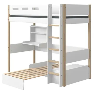 Flexa Hochbett Casa Nor 90 x 200 cm Lack Weiß