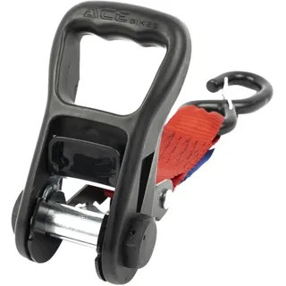 ACEBIKES Premium Deluxe Spanngurtset Schwarz-Rot