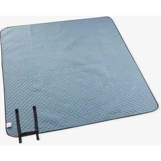 Picknickdecke Komfort 170 × 140 cm luxour, blau|grau, EINHEITSGRÖSSE